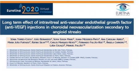 EURETINA 2020: Injeções intravítreas de anti-VEGF para tratamento da neovascularização coroideia secundária a estrias angióides