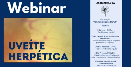 Webinar "As Quartas da SPO" aborda a uveíte herpética